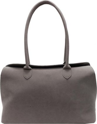 Generic Shoulder Bag for Women Men with Inner Pocket Retro Handbag Suede Solid Color Underarm Bag Trendy Satchel Bag Work Travel Bag (Grey)