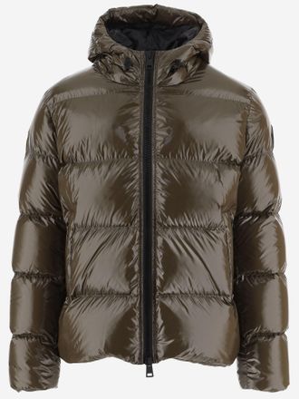 Herno gewatteerd nylon donsjack met capuchon