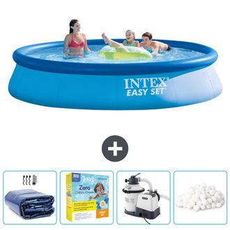 Intex Piscina Easy Set Redonda - 396x84 Cm - 7-piezas Scb70