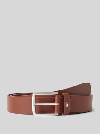 Tommy Hilfiger Lederg&uuml;rtel mit Dornschlie&szlig;e in Cognac, Gr&ouml;&szlig;e 100