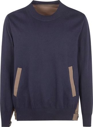 sacai Cotton Typewriter X Knit Pullover