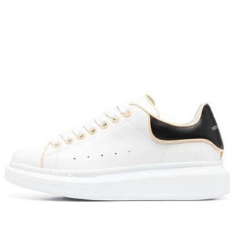 Alexander McQueen (WMNS) Alexander McQueen Oversized Leather Sneakers White Black 733003WHJE58808