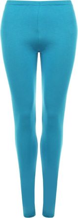 Generic New Ladies Plus Size Womens Plain Stretch Full Length Long Leggings Pants (S/M (UK 8/10), Turquoise)