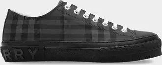 Burberry Men & apos;s Jack Check Nylon-Blend Low-Top Sneakers