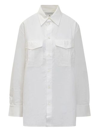Marine Serre Regenerated shirt - men - Fabric - S - White
