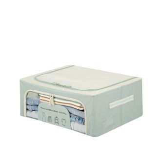 KASANOVA Scatola armadio 50x40x20 cm doppia cerniera e scritta verde