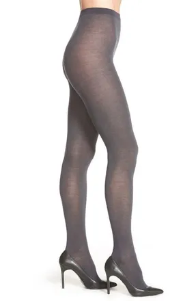 Wolford Merino Wool Blend Tights in Anthracite at Nordstrom, Size X-Small