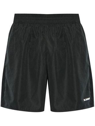 Jil Sander logo shorts - men - Polyester - S - Black