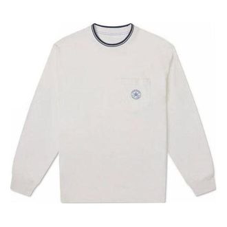 Converse Retro Chuck Long Sleeve Slub Pocket T-Shirt White 10025986-A02