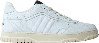 Gucci Interlocking G Leren Sneakers - Heren - Sneakers - Wit - 40 EU - Leer - Schoenen