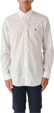 Polo Ralph Lauren Heren, Overhemden, Wit, Maat: XL Katoen