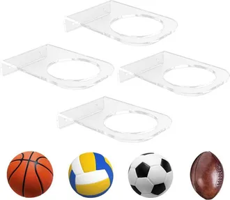 OEM Soporte De Pared Para Balones, Soporte Acr&iacute;lico Para Balones De F&uacute;tbol, soporte Para Balones De Baloncesto Para Colocar Y Exhibir Balones, Soporte De 
