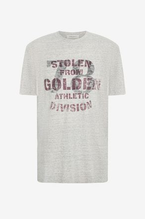 Golden Goose Meliertes Kurzarm-T-Shirt Regular Stolen From