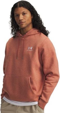 Under Armour Mens Essential Fleece Hoodie - White/Cinna Red