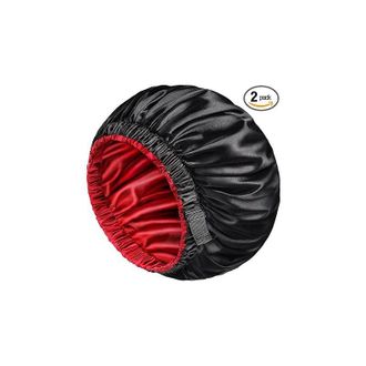 OEM Juego De 2 Redecillas Reversibles De Doble Capa, De Sat&eacute;n De Seda, Para Hombres Y Mujeres, Para Trenzas De Cabello Rizado, Con Banda El&aacute;stica Ancha (x