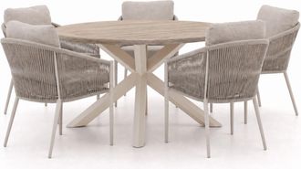 Bellagio la vita attrattiva Bellagio Mineo/ROUGH-Y &oslash; 150cm dining tuinset 6-delig