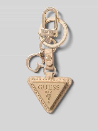 Guess Schl&uuml;sselanh&auml;nger mit Logo-Detail Modell Gilda in Beige, Gr&ouml;&szlig;e 1