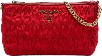 Prada Borsa a tracolla vintage in nylon Pre-owned - - Pre-owned - Donna - Rosso - ONE SIZE