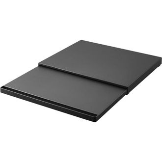 Yamazaki Tableware 2106 TOWER Sliding Countertop Tray, black, Steel/Polypropylene/Silicone, 45 x 3964.5 x 4 cm