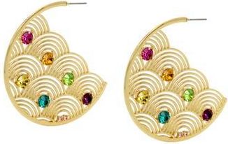 Kurt Geiger Southbank Disc Hoop Earrings in Multi at Nordstrom Rack