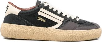 Puraai Schoenen, Dames, Zwart, 36 EU, Leer, Vintage Sneakers