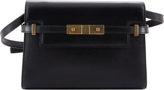 Saint Laurent Manhattan Leather Small shoulder bag - Zwart