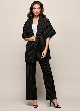 Mart Visser Roseline Kimono Blazer Zwart / Wit