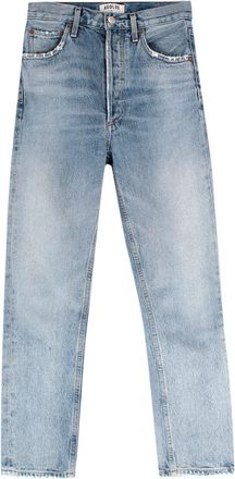 A Gold E Blue High Waisted Frayed Hem Denim Jeans Size 24/61