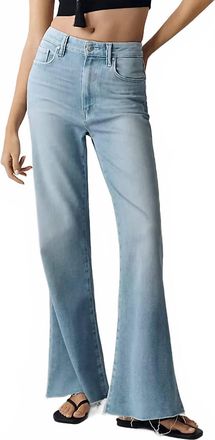 Paige Marlow High Rise Flare Skimmer Jeans In Santorini Sky