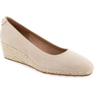 Aerosoles Roma Wedge Pump in Stone Suede at Nordstrom, Size 10