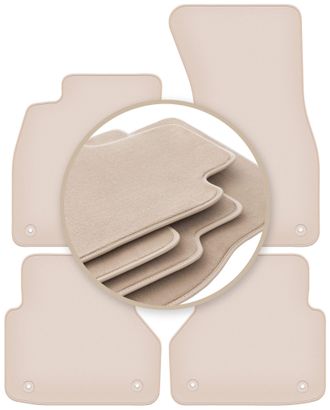 OEM Alfombrillas Premium Beige Para: Audi A6 C8 Avant, Station Wagon, Sedan 2018