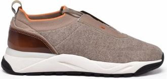 Santoni Sneaker in maglia stretch - - Shoes - Uomo - Beige - 44 EU