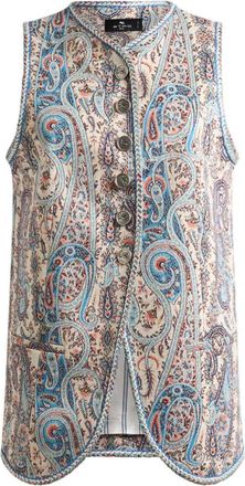Etro Etro-jacquardvest met bloemenpaisleypatroon