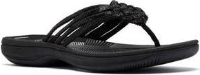 Clarks Breeze Gem Crystal Embellished Flip Flop in Black at Nordstrom Rack, Size 10