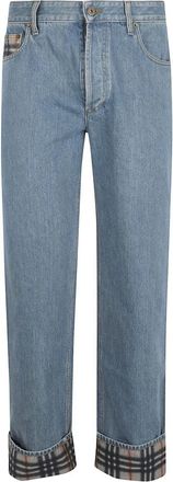 Burberry Dexter Straight Jeans - Heren - Regular Fit Jeans - Blauw - W35 - Katoen - Jeans