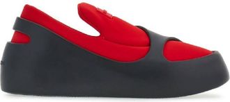 Ferragamo Logo-Patch Panelled Sneakers, Size 7