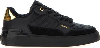 Balmain Zwarte Kalfsleren Sneakers