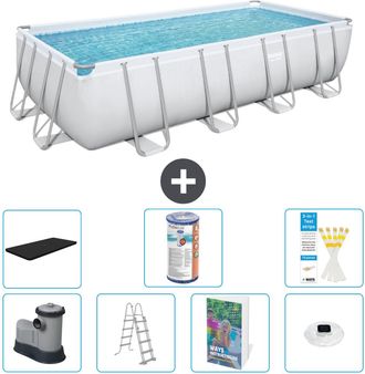 Bestway Piscina Bestway Power Steel Rectangular - 549x274x122 Cm - 8-piezas S622