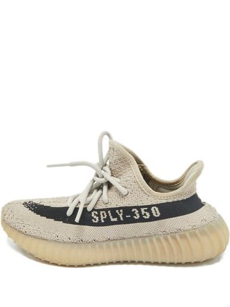 Yeezy by Kanye West Boost 350 V2 sneakers - women - Fabric/Fabric/Rubber - 37.5 - Neutrals