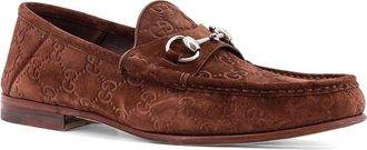 Gucci Horsebit 1953 Gg Suede Loafer