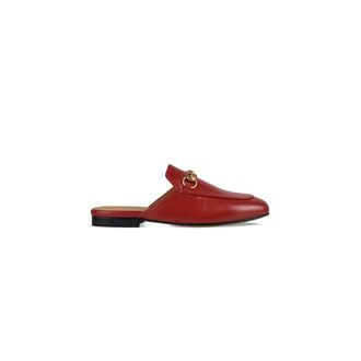 Gucci Princetown Mule - Dames - Slip ons - Rood - 34 EU - Leer - Schoenen