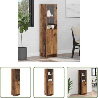 vidaXL Credenza moderna - Credenza Legno vecchio 35 x 37 x 142 cm Legno multistrato
