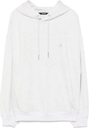 Songzio Felpa con ricamo e cappuccio - Grigio