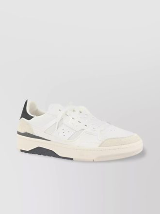 Axel Arigato clay leather contrast suede sneakers