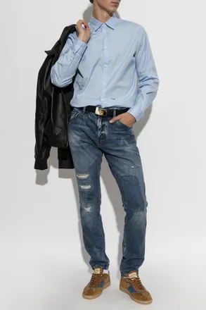 Dsquared2 Shirt With Logo, Mens, Light Blue