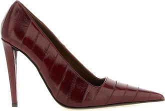 Giuseppe Zanotti Maroon Slip On Pumps