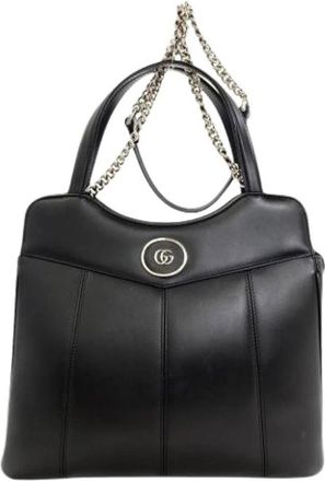 Gucci Pre-owned Vintage Tote Bag - Dames - Vintage Handtas - Zwart - ONE Size - Leer - Vintage