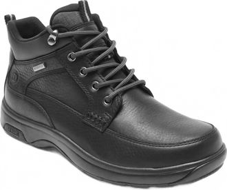 Dunham Mens 8000 Mid Waterproof Boot In Black Leather