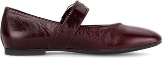 Gabor Womens Flat Ballerina Shoes In Burgundy