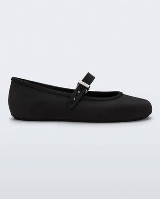 Melissa Womens Ballerina Flat Shoes In Black